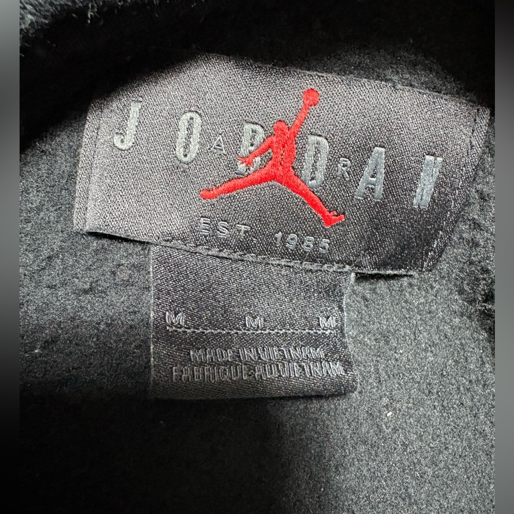 Jordan Black Hoodie with Red Logo - Picture 3 of 4